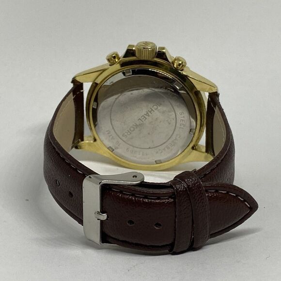 Michael Kors Everest MK5873 Women's Brown Leather Analog Dial Quartz Watch VK688 - Picture 10 of 12